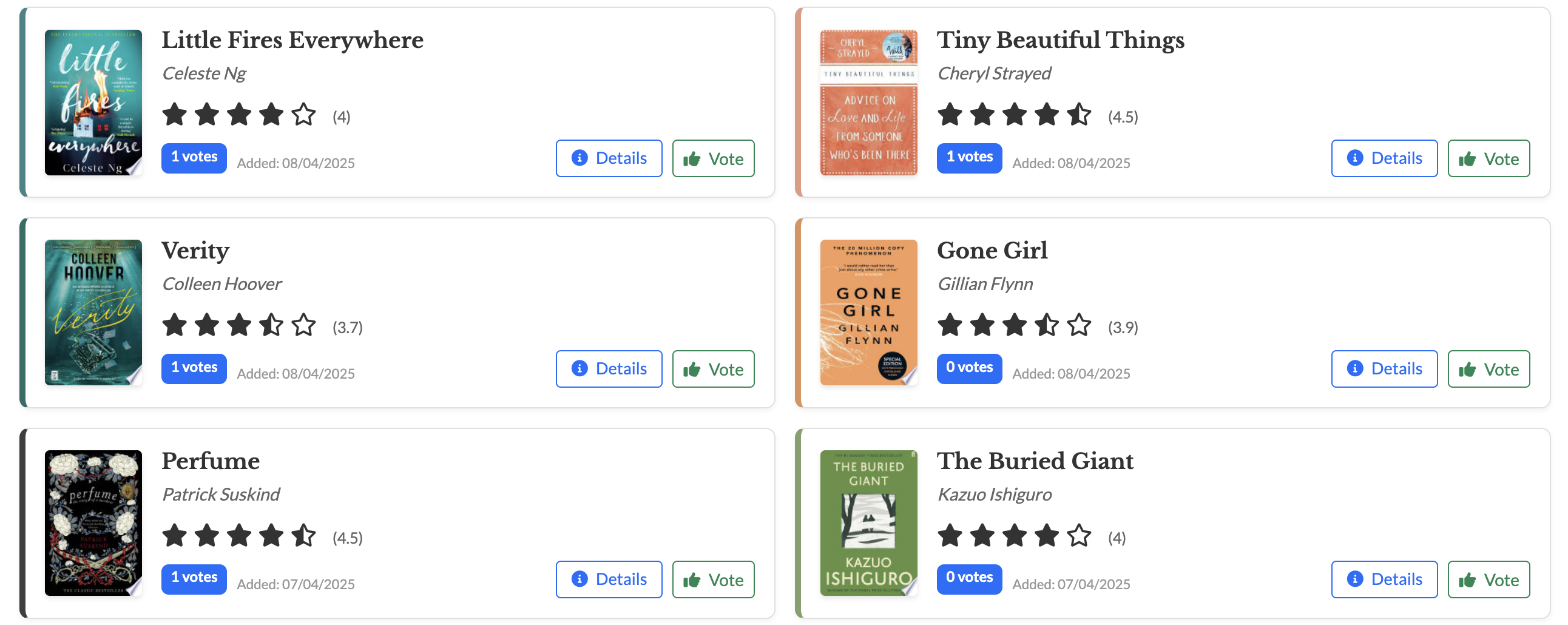 Book Covers Output