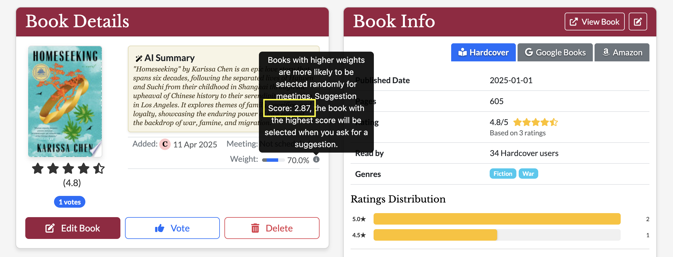 Selection Score